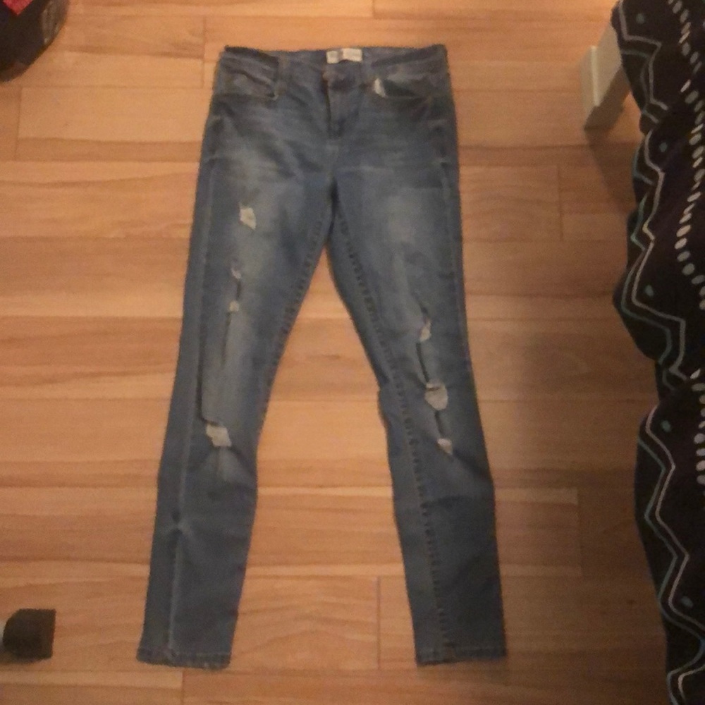 light blue jeans